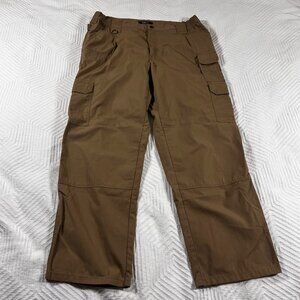 5.11 Tactical Series Cargo Pants Men’s 38x30 Khaki Brown EUC Utility Ripstop